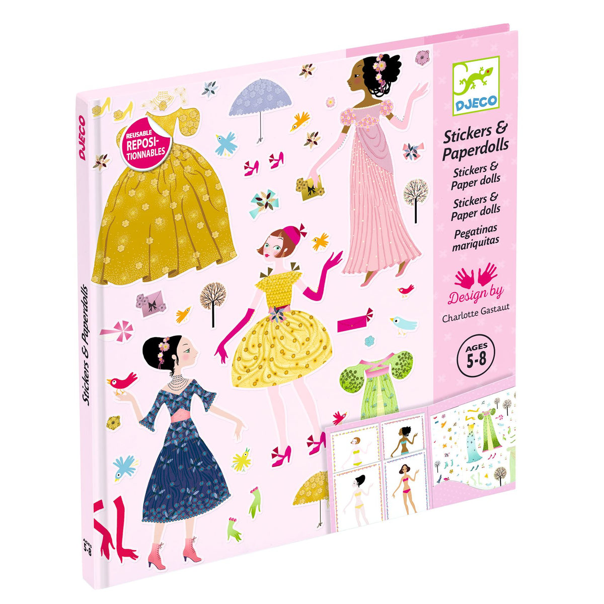 Djeco Paper Dolls: Dresses through the Seasons DJ09690