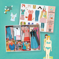 Fashion Design Toy - Djeco Paper Dolls: One Big Dressing Room