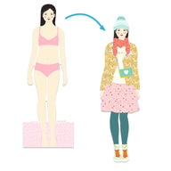 Fashion Design Toy - Djeco Paper Dolls: One Big Dressing Room