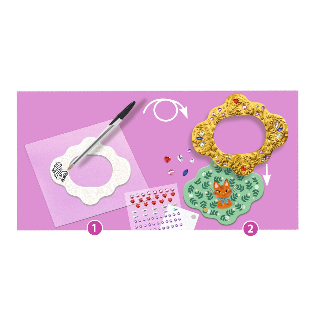 3 Metal Frames to Create - Djeco Do It Yourself Collection
