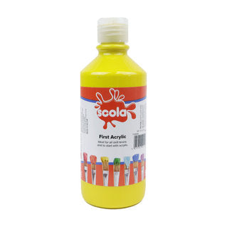 Scola First Acrylic Starter Paints 500ml - Various Colours
