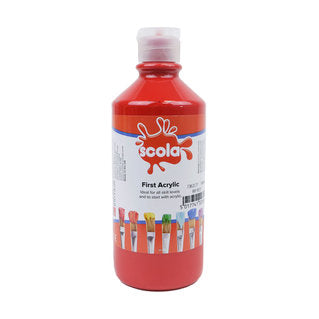 Scola First Acrylic Starter Paints 500ml - Various Colours