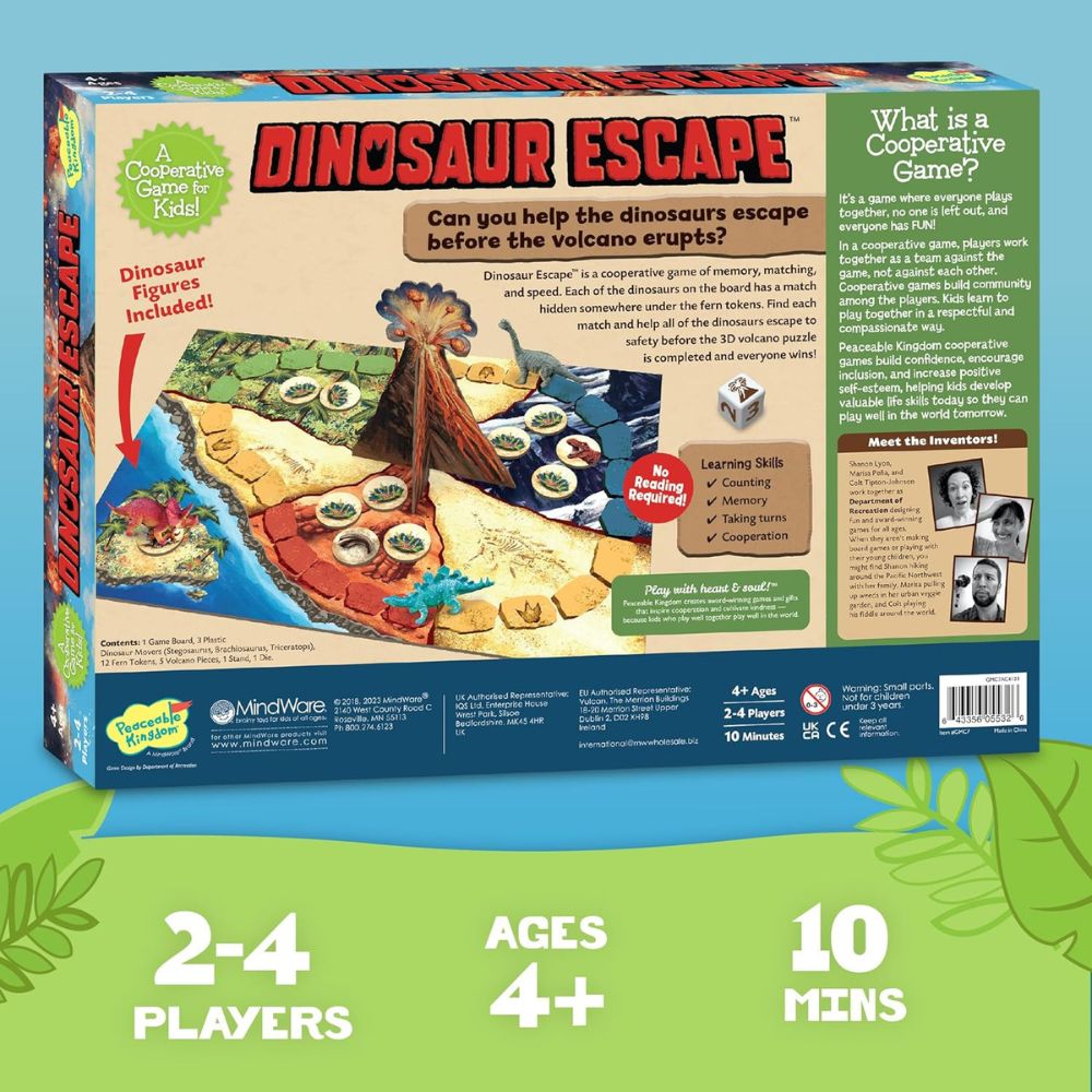 Peaceable Kingdom - Dinosaur Escape Cooperative Game