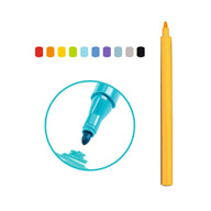Ergonomic triangle shape felt tip pen