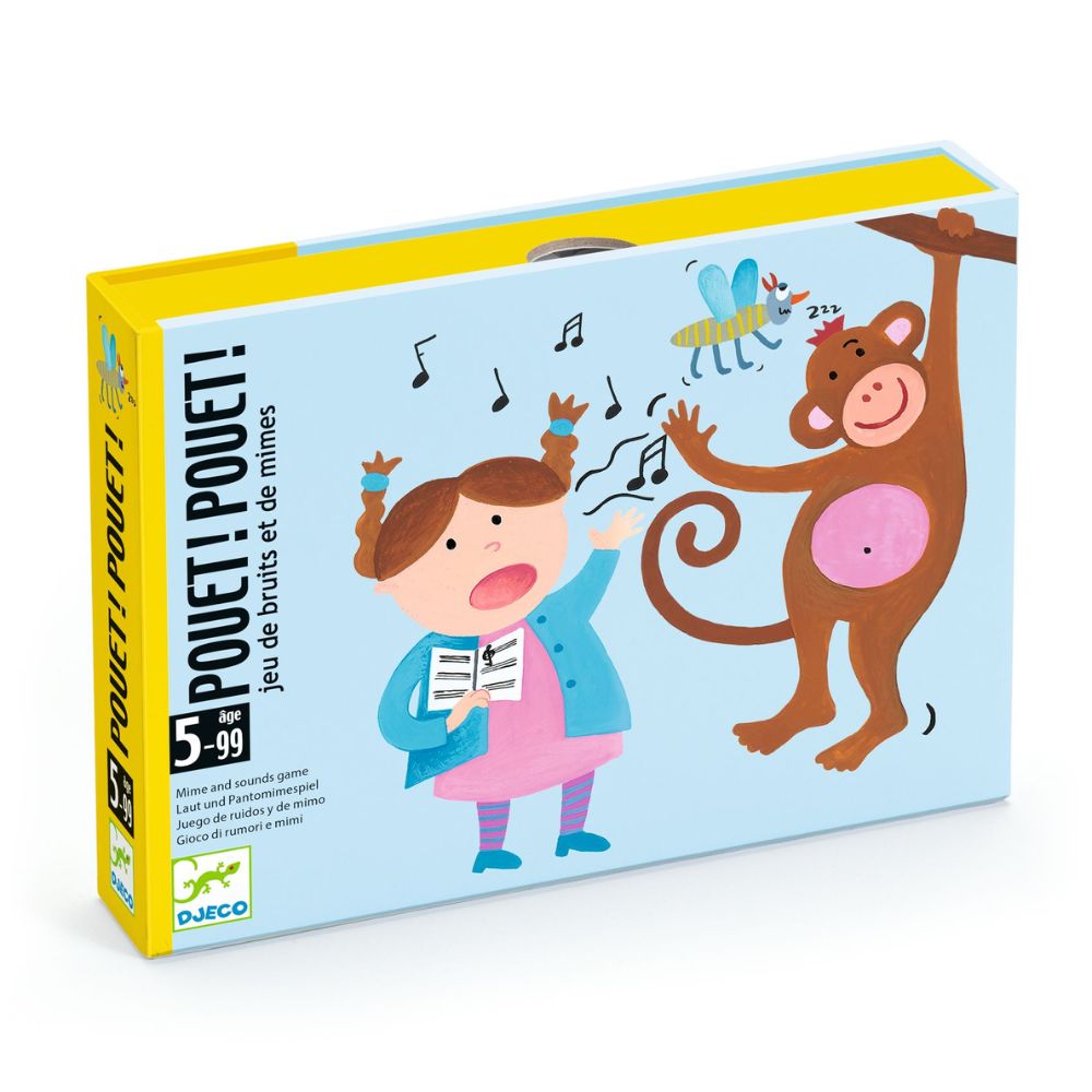 Card Games For Kids - Djeco Pouet Pouet A Mime & Sounds Game