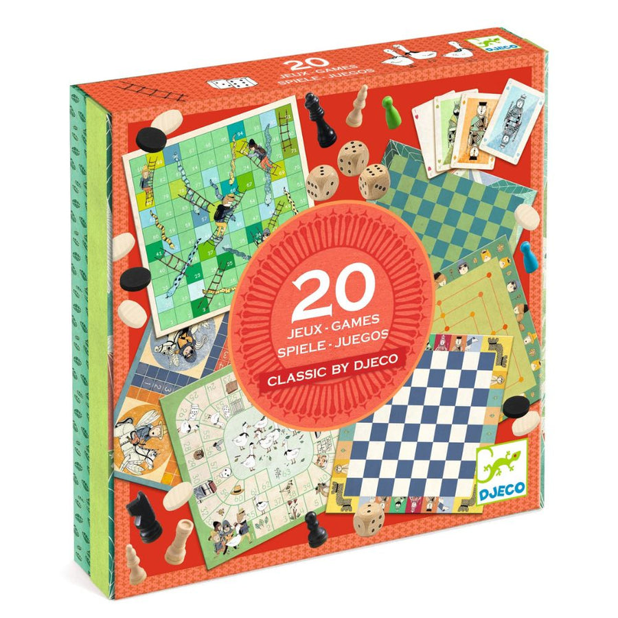 Djeco Family Games - Classic Box of 20 Games DJ05219