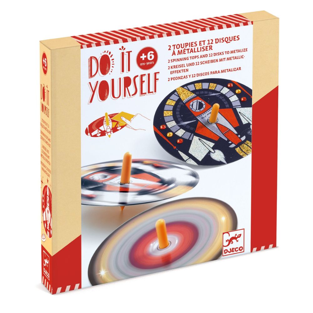 Djeco Do It Yourself - Mosaic Spinning Top Cosmos DJ07987