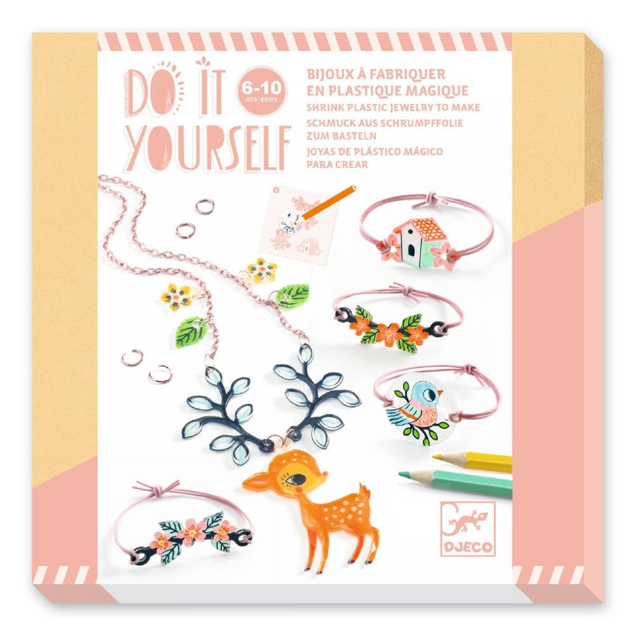 Djeco Do It Yourself - Shrink Plastic - Fawn and the Bird DJ79000