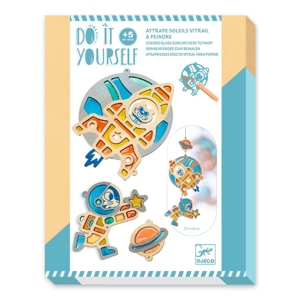 Djeco Do It Yourself - Stainglass Suncatcher - Cosmic Light DJ07989