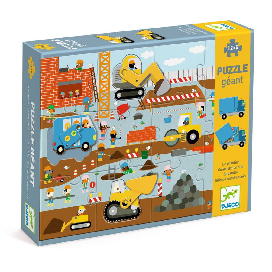 Djeco Giant Puzzles - Construction Site DJ07167