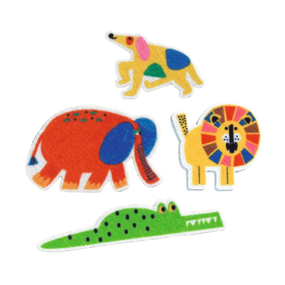Djeco Kids Felt Stickers - Animals Everywhere, DJ00950 1000 x 1000