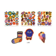 Djeco Kids Felt Stickers - The Silly Ones, DJ00951