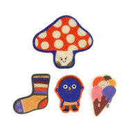 Djeco Kids Felt Stickers - The Silly Ones, DJ00951