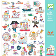 Djeco Kids Stickers - Pirate Attack, DJ09316