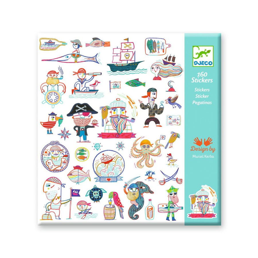 Djeco Kids Stickers - Pirate Attack, DJ09316