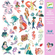Djeco Kids Stickers - Sparkly Mermaids, DJ09553