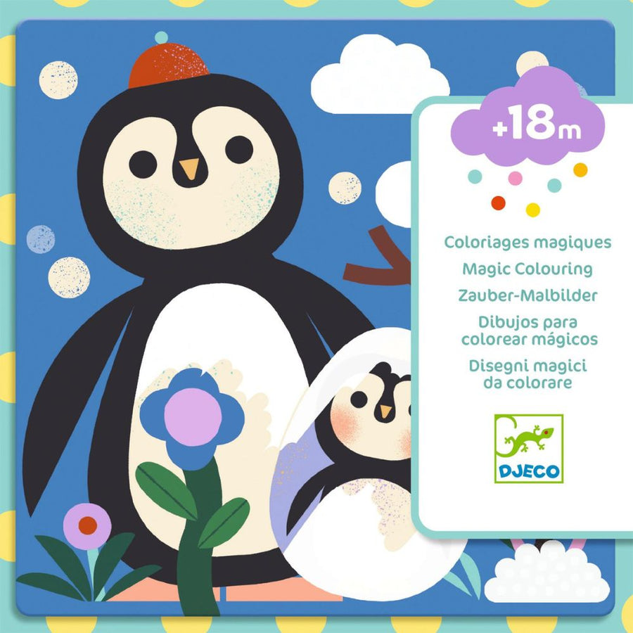 Djeco Magic Colouring - Peekaboo! Baby Animals Around The World DJ00952