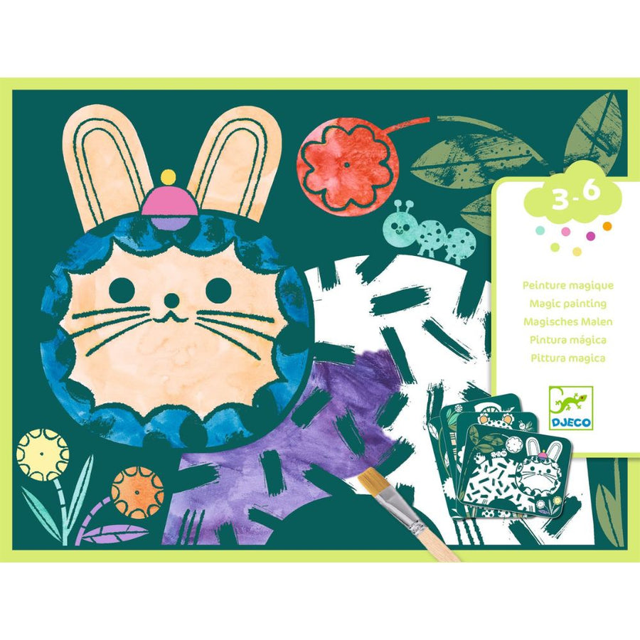 Djeco Magic Reveal Painting - Dressed-Up Animals DJ00094