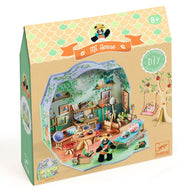 Djeco Mi House - Olive, Make Your Own Mini House with Figurines DJ08032