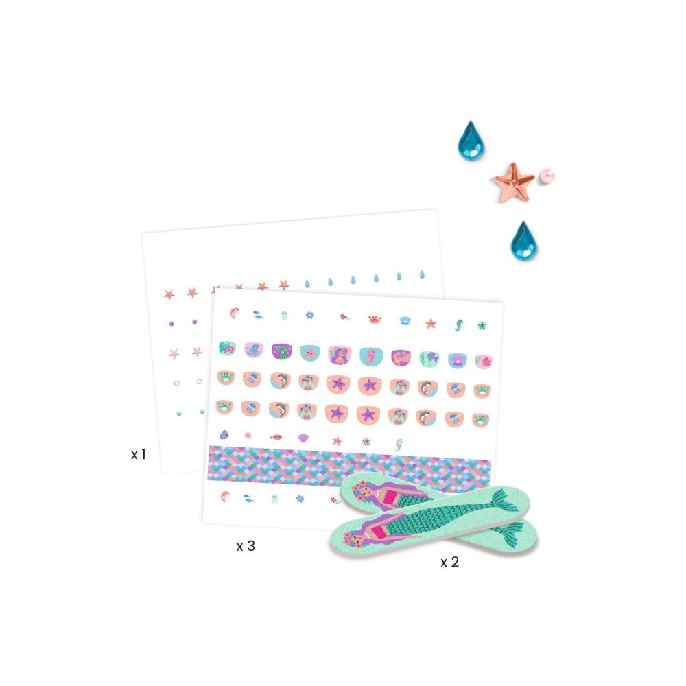 Djeco Nail Stickers - Soft Seas DJ09237