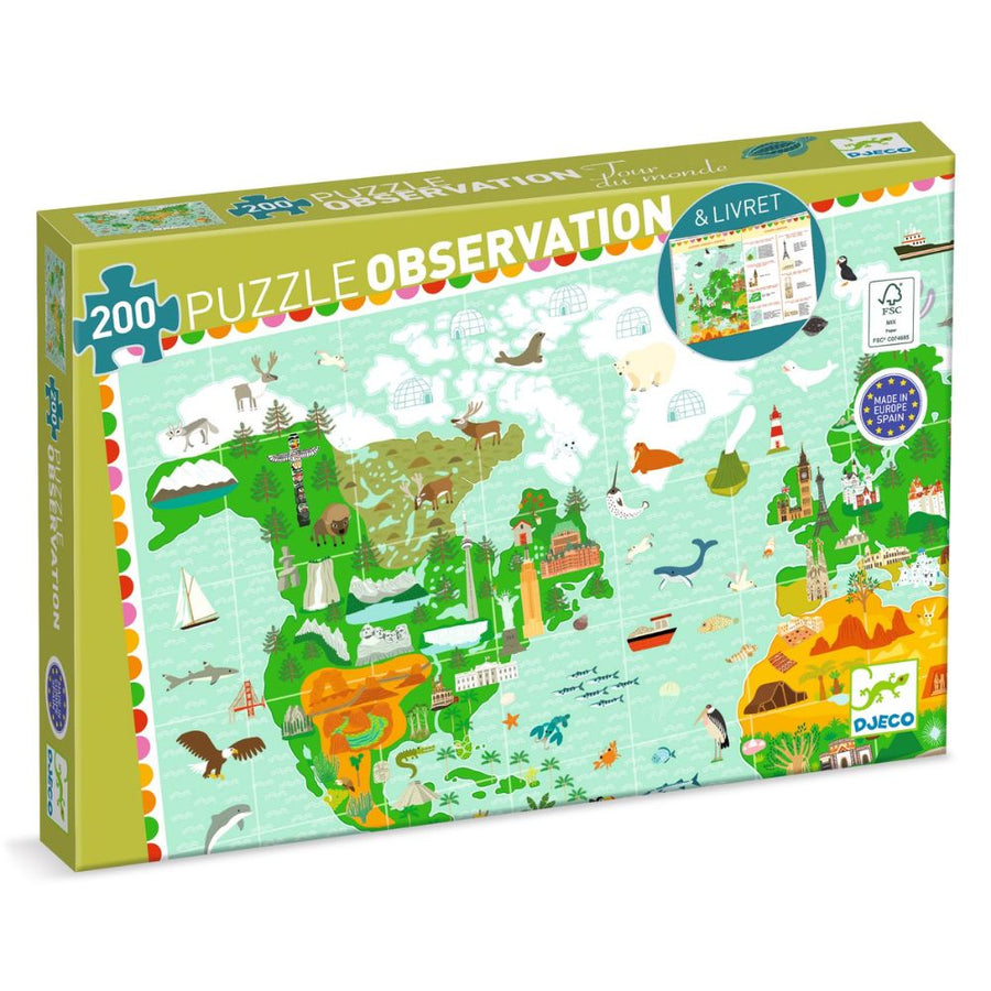 Djeco Observation Puzzle - Around The World DJ07412