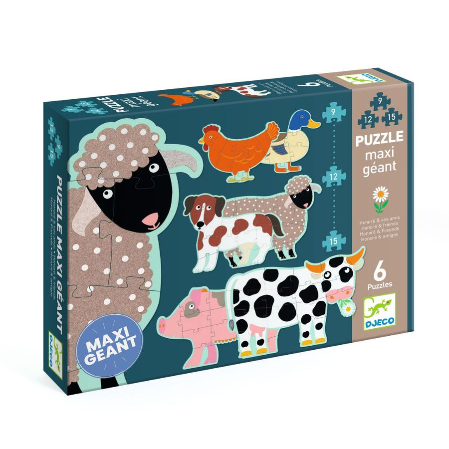 Djeco Progressive Puzzles - Honore and Friends DJ07112