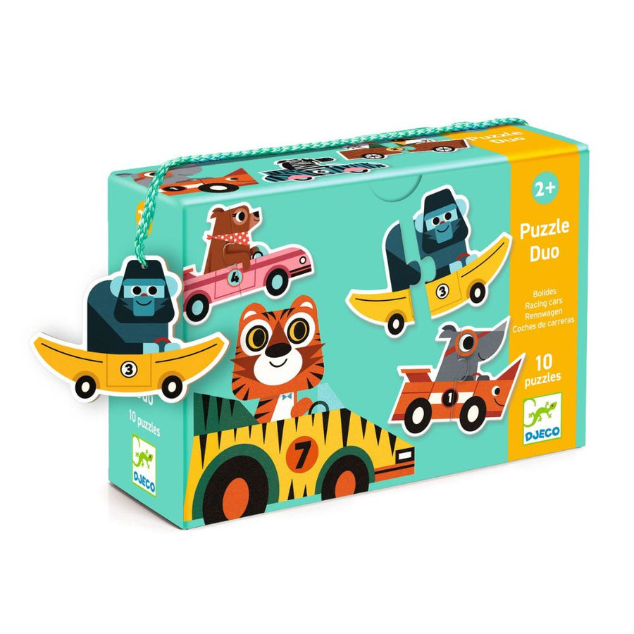 Djeco Puzzle Duo-Trio Racing Cars DJ08148