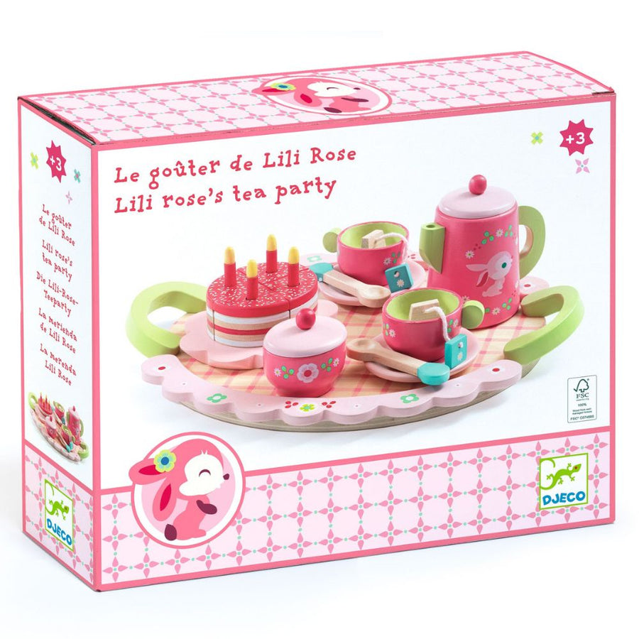 Djeco Role Play Toys - Lil Rose Tea Party DJ06639