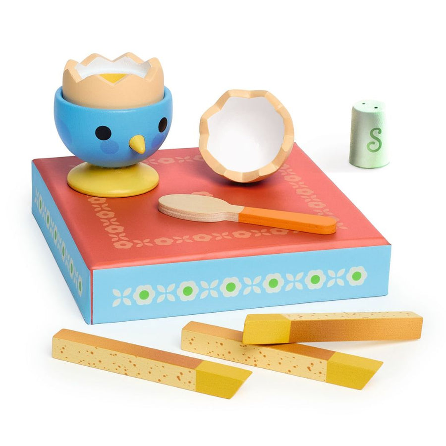 Djeco Role Play Toys - P'Ti Set - Boiled Egg DJ05542