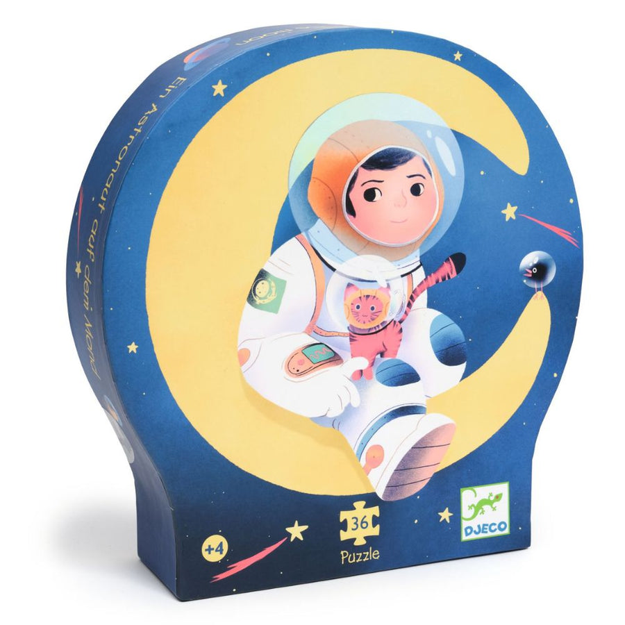 Djeco Silhouette Puzzle - Astronaut On The Moon DJ07301