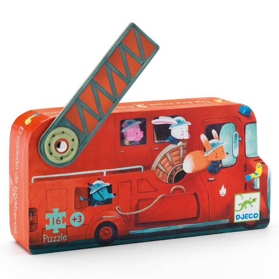 Djeco Silhouette Puzzle - The Fire Truck DJ07269