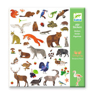 Djeco Stickers - Fauna, 160 stickers