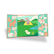 Djeco Thick and Easy Reusable Sticker scene for Little Ones - Farm DJ00099