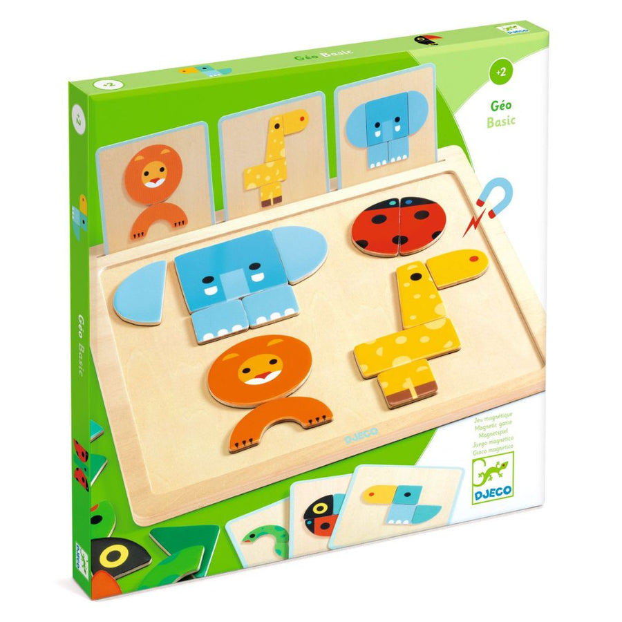 Djeco Wooden Magnetics- GeoBasic DJ06210