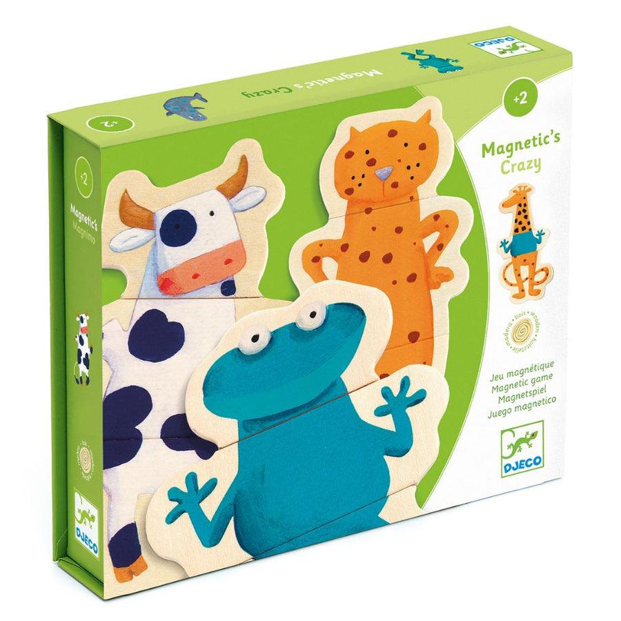 Djeco Wooden Magnetics Animals - Crazy DJ03111