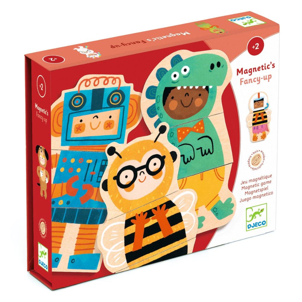 Djeco Wooden Magnetics Animals - Fancy-Up DJ03128