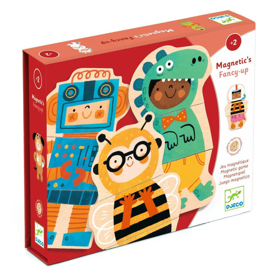 Djeco Wooden Magnetics Animals - Fancy-Up DJ03128