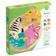 Djeco Wooden Puzzles - Round Lion DJ01107