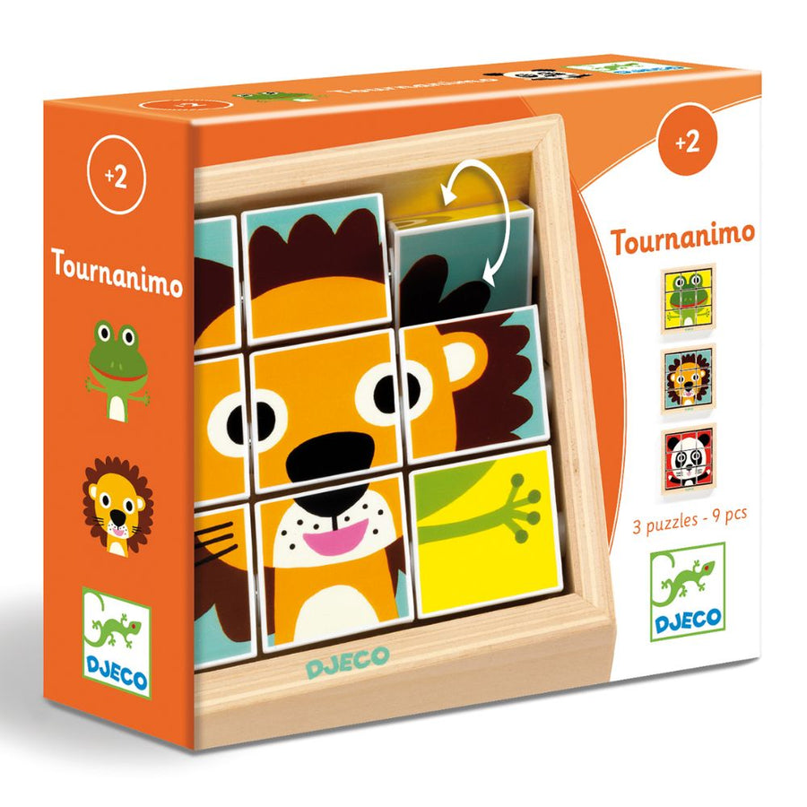 Djeco Wooden Puzzles - Tournanimo DJ01953