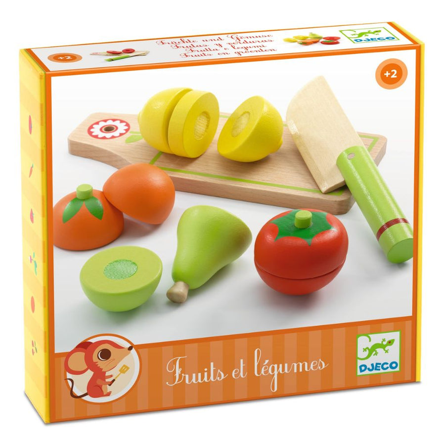Djeco Wooden Toys - Cutting Fruits and Vegetables DJ06526
