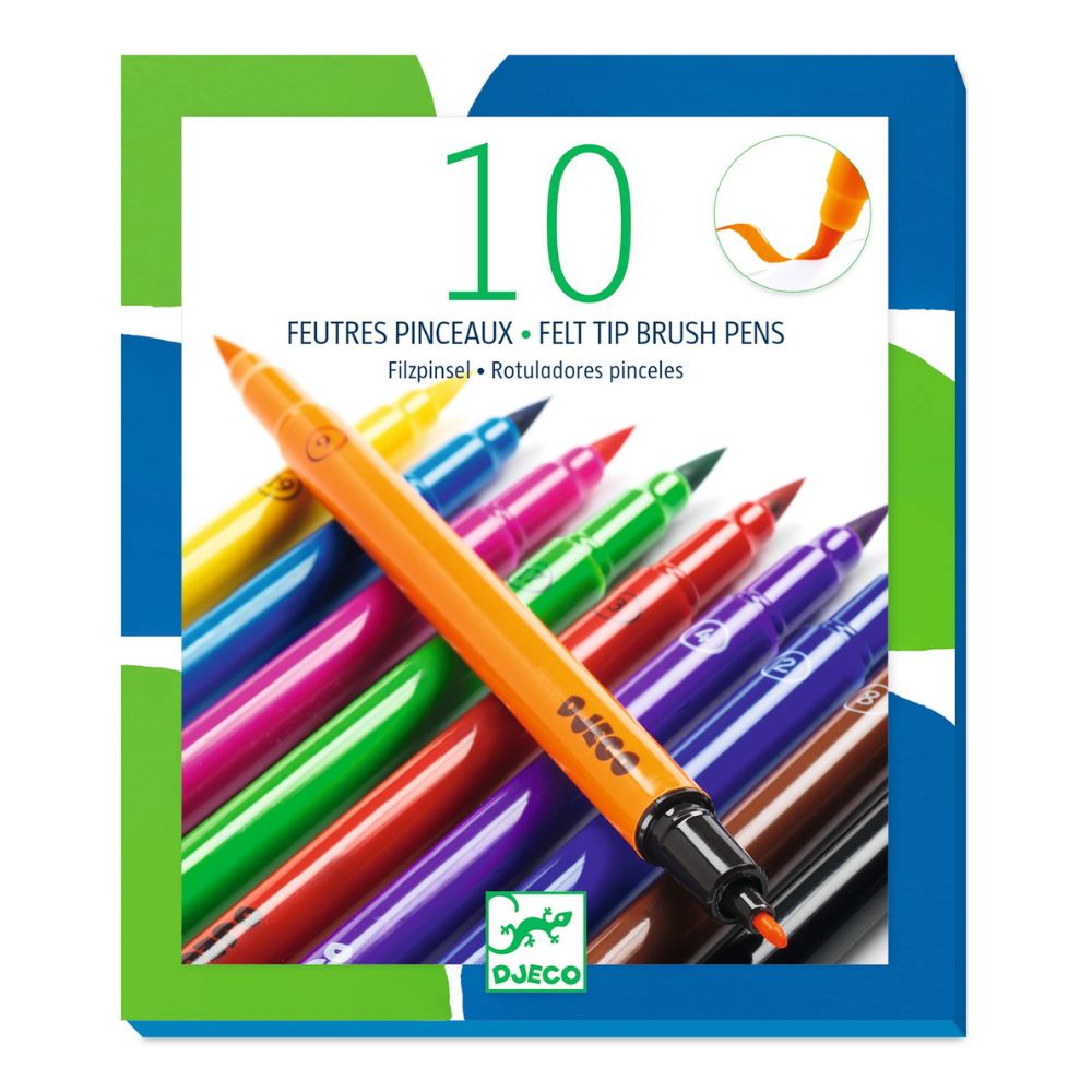 Djeco 10 Felt Tips Classic Colours DJ08800
