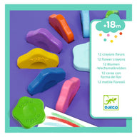 Djeco 12 Flower Crayons For Little Ones