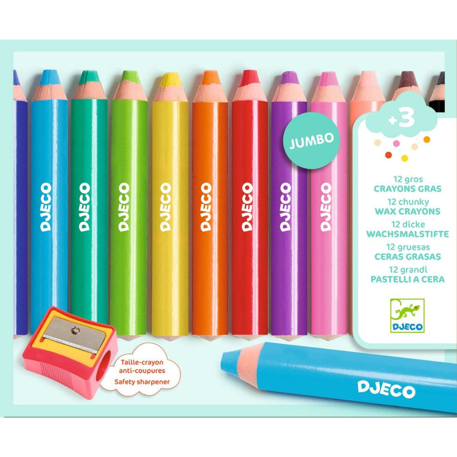 Djeco 12 Chunky Soft Lead Pencils 3 yrs + DJ00971