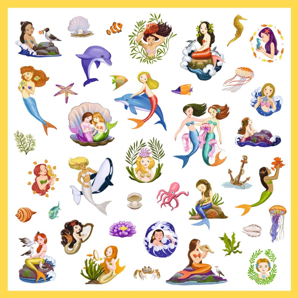 Djeco Mermaid Stickers
