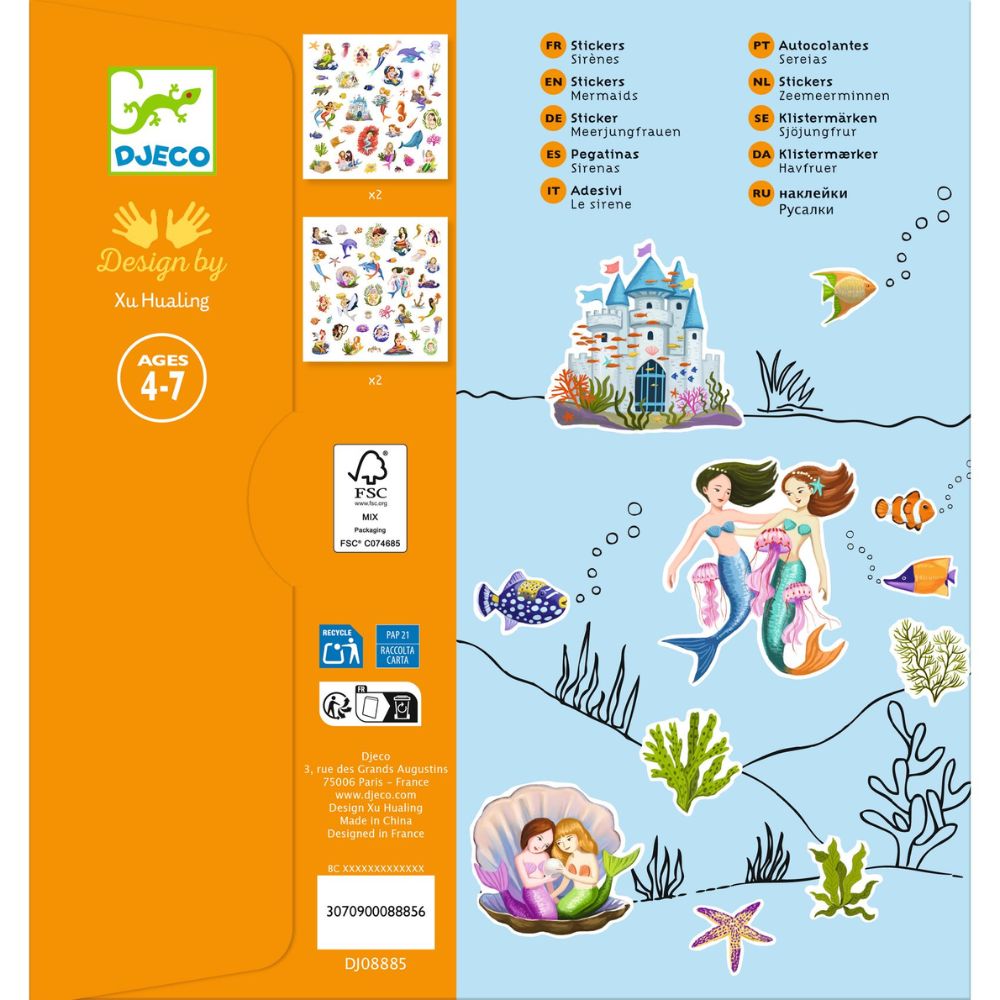 Djeco Mermaid Stickers