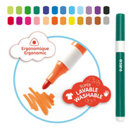 Djeco 24 Markers - Super Washable DJ00967
