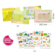 Djeco Sticker 3D Scenes To Make - Farm DJ00045