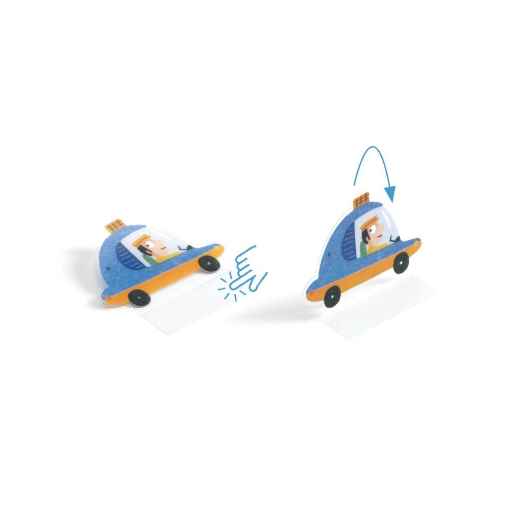 Djeco Sticker 3D Scenes To Make - Vehicles