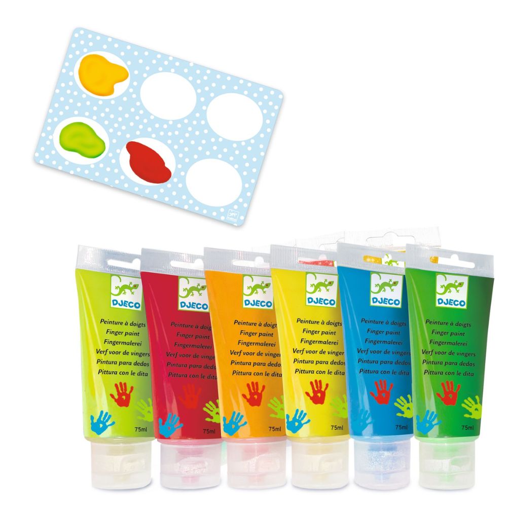 Djeco Finger Painting 6 Tubes DJ08860