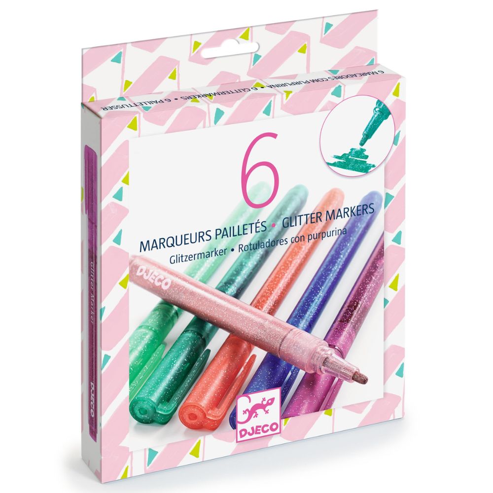 Djeco Glitter Marker Pens Sweet DJ08877